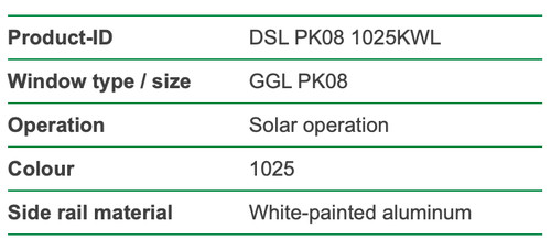 Solar velux blind ggl pk08 - blind,